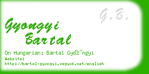 gyongyi bartal business card